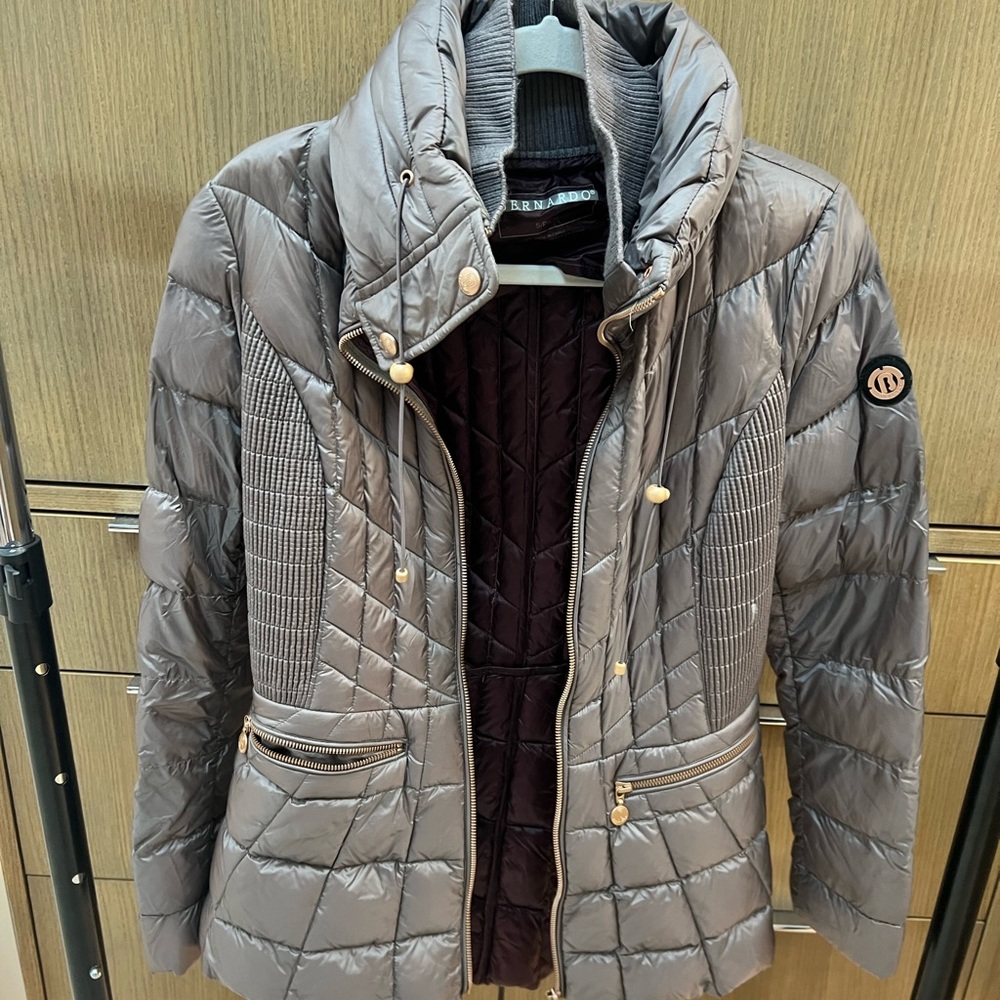 Bernardo Puffer Jacket Grey Small Primaloft